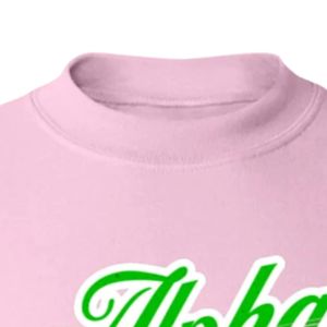 Sudadera Rosa AKA con Gráficos, Cuello Redondo, Manga Larga, Puños Acanalados, Informal, de Forro Polar para Mujer, Moda Urbana, para Uso Diario - Product Image 2