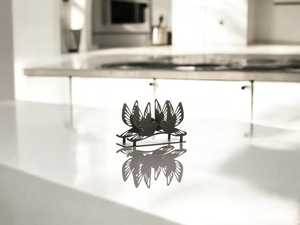 Bird Design Metal Napkin Holder – Handmade Black Tabletop Tissue Holder, Decorative <b>Kitchen</b> & Dining Room Table Decor - Product Image 6