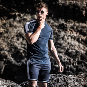 New Style T-shirt and Short Tracksuit Outfit Quick Dry Tracksuit for Men Sports Training Wear Tracksuit - Product Image 3