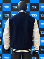 Veste universitaire pour homme, manches crème, style preppy, fermeture boutonnée, logo sur la manche gauche, vêtements d'automne, vestes Lettermen