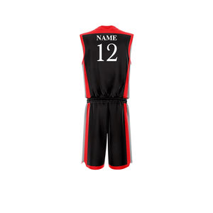 Uniforme de basket-ball personnalisé imprimé de haute qualité, respirant, à séchage rapide, antibactérien, anti-UV pour hommes et femmes, 100% polyester - Product Image 3