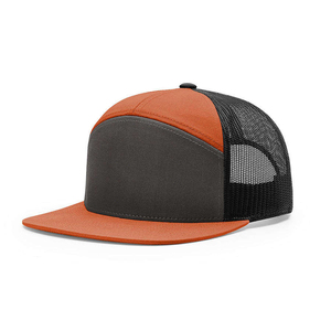 Gorra Trucker de Malla Roja y Negra, 6 Paneles, Ajustable, Unisex, Estilo Casual, Patrón de Leopardo, Tela Oxford, Poliéster/Algodón, Cuatro Estaciones - Product Image 4