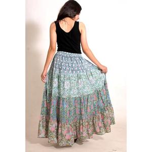 Bohemian Cotton Patchwork Maxi <b>Skirt</b>, Women's Handmade Festival <b>Skirt</b>, Ethnic <b>Summer</b> Wear <b>Skirt</b> - Product Image 6