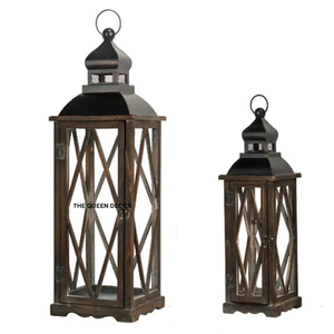 Iron Metal Golden Finished Concrete Unique Candle <b>Jar</b> For Export Awesome and Good Festival Hanging <b>Decor</b> Lantern - Product Image 2