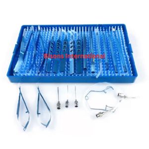 Juego de Instrumentos Quirúrgicos Oftálmicos para Cirugía de Cataratas, de Titanio, Calidad Alemana, Fabricante OEM, Venta al Por Mayor - Product Image 1