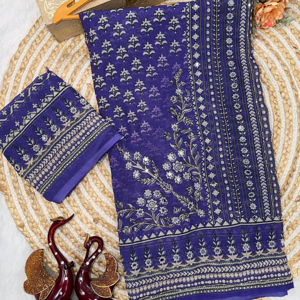 La beauté éclatante du sari en faux georgette avec des motifs découpés Dana et des broderies miroir réelles, accompagné d'un chemisier fait main avec des broderies miroir réelles. - Product Image 1