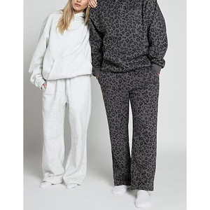 <b>Leopard</b> <b>Print</b> Cotton Fleece Hoodie Streetwear Pullover <b>Sweatshirt</b> Custom Logo OEM Bulk Supplier - Product Image 6