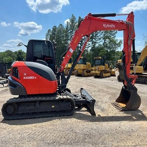Mini-excavatrice Kubota KX080-5, machine hydraulique sur chenilles robuste pour projets de construction, prix de gros disponible - Product Image 5