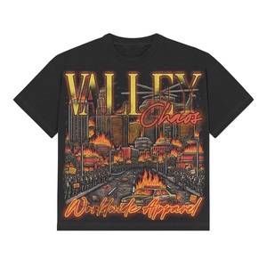 T-shirts sportifs à la mode avec design personnalisé unique, imprimés, 100% coton, col rond, coupe ample pour hommes, prix de gros - Product Image 4