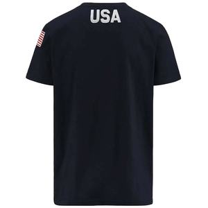 Venta al por mayor hombres 100% algodón Camiseta básica cuello redondo Casual manga corta serigrafiado patrón tejido con logotipo frontal - Product Image 4