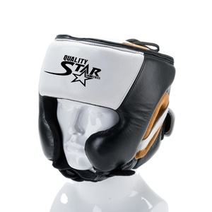 Headgear Safety Wear Designer Head Guards Multi-Color Genuine Cowhide Leather Helmets With Custom Logo Cheap Price - Product Image 1