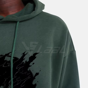 Wholesale Hoodies High Quality Customized Cotton <b>Blended</b> Made Men Pullover Hoodies - Product Image 3