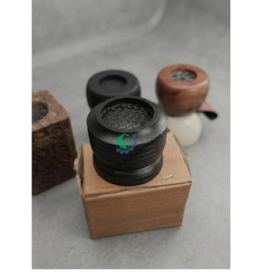 Traditional Round Sandalwood Incense <b>Burner</b> with <b>Essential</b> <b>Oil</b> Diffuser Plastic Construction <b>for</b> Desktop Use - Product Image 1