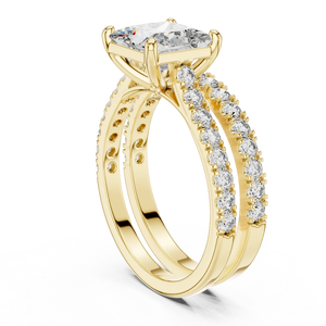 2.00 Carat Princess Cut VS1 Clarity F Color IGI Certified <b>Man</b> Made Diamond <b>Ring</b> 18k Gold Women's Wedding <b>Ring</b> Wholesale Diamond - Product Image 3