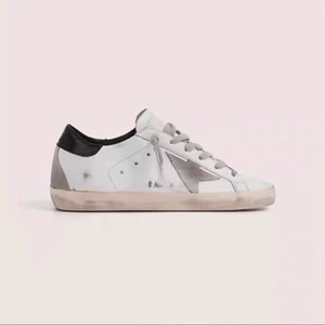 Unisex Cowhide White <b>Shoes</b> Vintage Star Distressed Design Internal <b>Height</b> <b>Increasing</b> Skateboard <b>Shoes</b> Fashion Casual Sneaker - Product Image 2