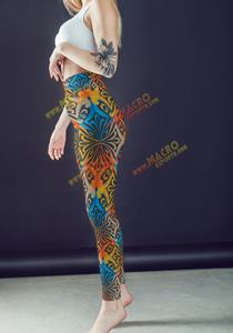 High Waist <b>Women's</b> Activewear Yoga Pants Fitness Compression <b>Leggings</b> Logo Stretchy Breathable 240g Fabric Sexy Club Athleisure - Product Image 3