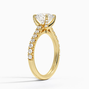 Anillo de compromiso con diamante solitario - Product Image 1