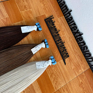 Extensiones de Cabello Vietnamitas con Cinta Adhesiva - Cabello Remy Vietnamita Super Double Drawn Pre-Adherido - 100% Virgen, Apto para Todos los Colores - Product Image 1