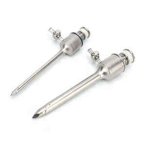 High Quality Veterinary Surgical <b>Instruments</b> Stainless Steel Trocar Set <b>Laparoscopic</b> Surgery Manual Durable - Product Image 3