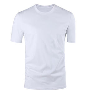 Camiseta Deportiva Blanca de Punto, Holgada, de Alta Calidad, Personalizada, de Secado Rápido, Transpirable, para Gimnasio, Running, con Diseño Sólido para Hombre - Product Image 2