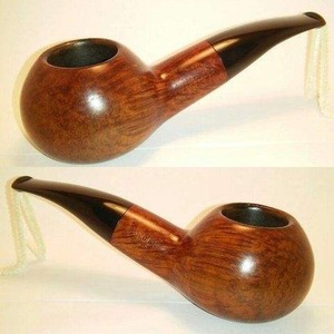 Pipa de Fumar de Madera Natural Hecha a Mano, Pipa de Tabaco con Acabado Liso, Diseño Clásico, Agarre Cómodo, Perfecta para Uso Diario, Regalo - Product Image 3
