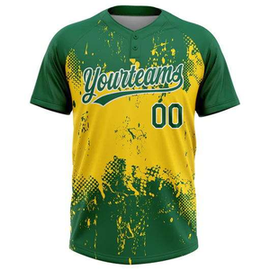 Camiseta de Softbol Personalizada para Equipos, Sublimada, Transpirable, de Secado Rápido, Antibacteriana, Tallas Grandes, Tejido de Poliéster que Absorbe la Humedad - Product Image 2