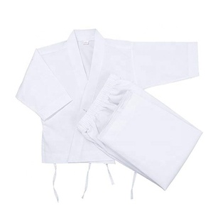 ชุดคาราเต้ผ้าฝ้าย100% สำหรับมืออาชีพ,ชุดกิโมโนสีขาวพิมพ์โลโก้ได้ตามต้องการ - Product Image 4