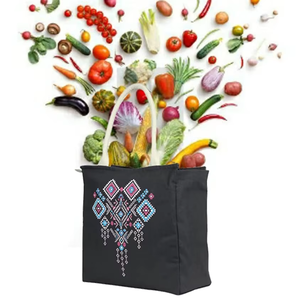 Wholesale Eco Friendly Stylish Medium Drawstring Cotton <b>Canvas</b> <b>Tote</b> Bag Womens Grocery Shopping Customized Color Logo Pinnacle - Product Image 3