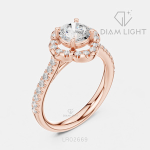 Bague de fiançailles en or blanc 14 carats avec diamant de laboratoire certifié IGI, taille ronde 0,93 carat, bijou raffiné, cadeau d'anniversaire - Product Image 4
