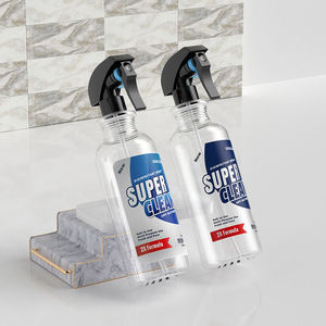 500ml 16oz Clear PET <b>Plastic</b> Round Trigger <b>Spray</b> <b>Bottle</b> for Dish Soap Detergent Car Cleanser - Product Image 3