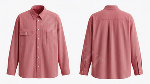 Camisa de Vestir de Manga Larga a Rayas con Diseño Personalizado Transpirable, Camisa de Trabajo con Botones, Mezcla de Algodón, Corte Entallado, Camisa de Vestir Formal - Product Image 5