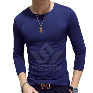 เสื้อยืดแขนยาวผู้ชายสีเขียวมะกอก พิมพ์โลโก้ด้านหน้า ทรงหลวม แห้งเร็ว คอกลม ผ้าถักผสมสแปนเด็กซ์ สไตล์สปอร์ต สำหรับออกกำลังกาย - Product Image 5