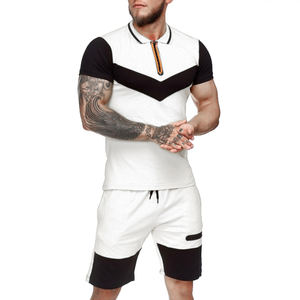 Conjunto de Dos Piezas para Hombre, Camiseta y Pantalones Cortos Transpirables de Secado Rápido para Verano, Ropa Deportiva Ligera, Fabricante OEM 2026 - Product Image 5