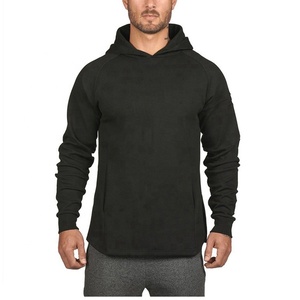 Top vente en gros à manches longues col à capuche personnalisable chaud respirant toile surdimensionné sweats à capuche 65% coton 35% Polyester - Product Image 1