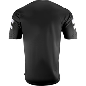 เสื้อฟุตบอลคอวีสีดำสำหรับผู้ชาย แขนสั้น ระบายเหงื่อได้ดี ผ้าโพลีเอสเตอร์ ระบายอากาศได้ดี ชุดกีฬาสำหรับผู้ใหญ่ ทรงปกติ รับสั่งทำสำหรับทีม - Product Image 3