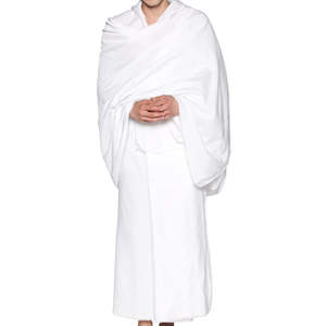 Ropa Ihram para Hombres para Hajj y Umrah, Juego de Toallas Blancas Ligeras y Suaves, Envoltura Musulmana, Ihrams de Dubái Hechos de Algodón Transpirable - Product Image 6