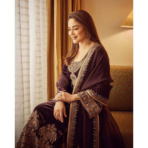 Trendy Women's Top-Bottom and Dupatta <b>Set</b> with <b>Embroidery</b> Sequence Work - Product Image 2