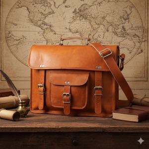 Sac messager en cuir de qualité supérieure, élégant et économique, pour homme, sac à bandoulière pour ordinateur portable, pour les affaires et les voyages - Product Image 4