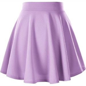Women's Gradient Color Print Double-Layer <b>Flowy</b> Skirts | Sportswear Quick Dry Seamless Spandex/Polyester Mini Skirt-Regal Three - Product Image 6