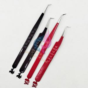 Pinzas Profesionales para Extensión de Pestañas, de Acero Inoxidable, Precisión CNC, 45/90 Grados, Antiestáticas, Personalizables - Product Image 4