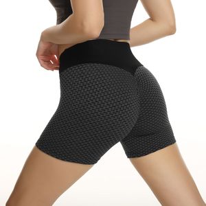 <b>Women's</b> High Waist Dot Pattern Sport <b>Shorts</b> Breathable Knitted Spandex Polyester Elastic Waist Regular Fit Workout Wear - Product Image 3