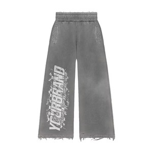 Conjunto de Sudadera con Capucha y Pantalones Deportivos Extra Grandes con Estampado de Bordado Personalizado, 100% Algodón, Manga Larga, Informal, Unisex, Ropa Deportiva Urbana - Product Image 5