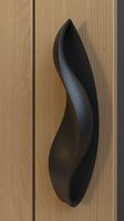 Poignée de porte en laiton de style victorien, design baroque, poignée de porte de manoir historique, style édouardien