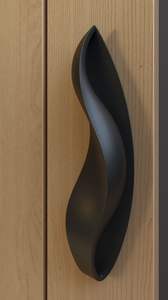 มือจับประตูทองเหลืองสไตล์วิคตอเรียน ดีไซน์แบบเอ็ดเวิร์ด ลายบาโรก มือจับทองเหลืองแบบดั้งเดิมสำหรับประตูบ้านพักอาศัยโบราณ - Product Image 4