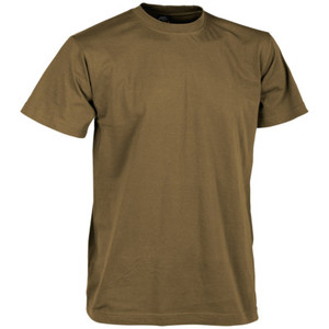 T-shirt vierge respirant à col rond et épaules tombantes en tissu Dobby 230 g/m² polyester/coton lavé, coupe classique, pour hommes, personnalisable avec logo – Vente en gros - Product Image 3