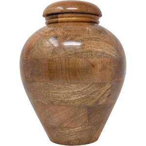 Handmade Wooden Cremation Urn Wooden <b>Ashes</b> <b>Casket</b> with Lid Custom Color Funerary Memorial Container Adult Use - Product Image 5