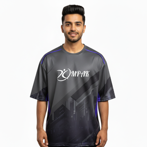 T-shirt tendance surdimensionné de qualité supérieure pour hommes, style décontracté urbain - Product Image 1