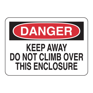 Panneau d'avertissement de danger Brady DANGER 7x10 pouces pour intérieur/extérieur - Product Image 1