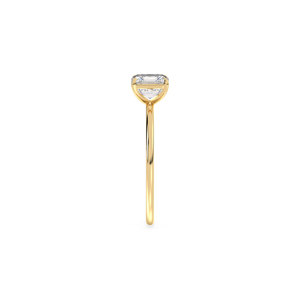 REYES New Arrival HPHT CVD Lab Grown Diamond Solitaire Rings in 14K Solid Yellow Gold Everyday Wear Fine Jewelry For Women - Product Image 5