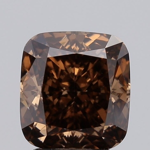 3.02ct <b>Cushion</b> Cut Lab Grown Diamond Fancy Deep Brown VS1 IGI Certified CVD Loose Diamond Wholesale for Jewelry Making - Product Image 1